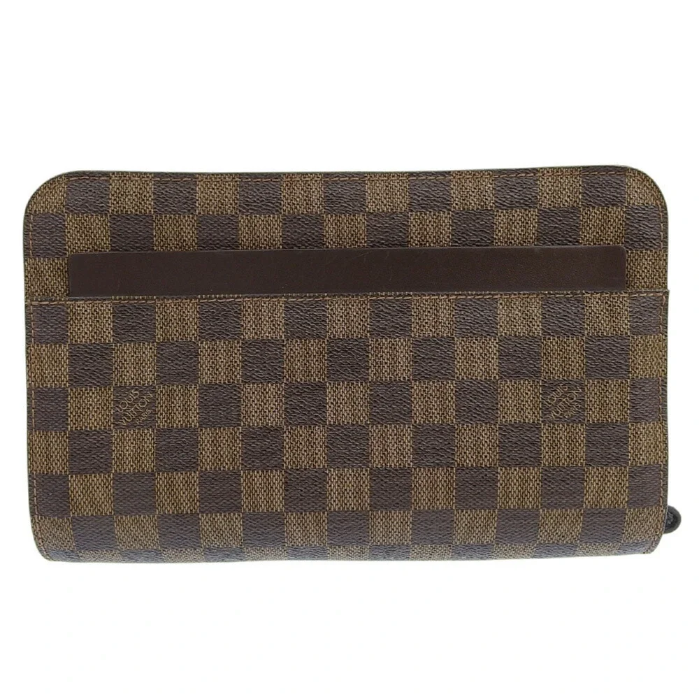 LOUIS VUITTON Brown Damier Clutch Bag